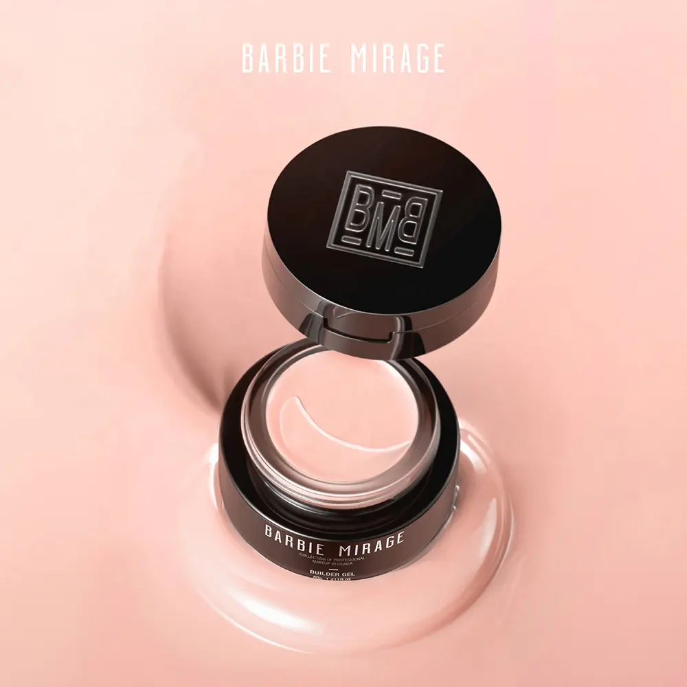 BarbieMirage 40g UV 소프트 젤 빌더 건설 젤 네일 아트 용 천연 전문 네일 익스텐션 젤