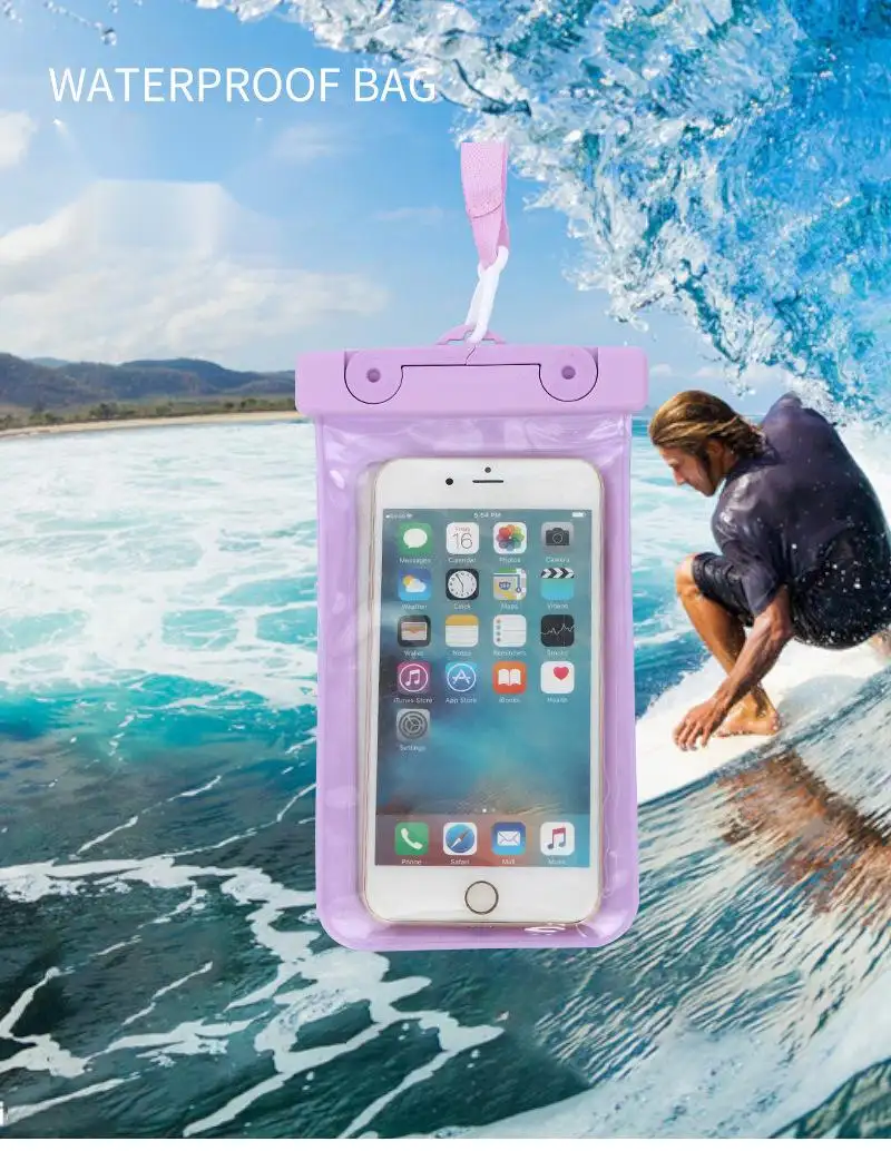 Outdoor Hoge Kwaliteit Waterdichte Mobiele Telefoon Tas Pvc Shell Drijvende Waterdichte Mobiele Telefoon Cover Mobiele Telefoon Universele Droge Tas