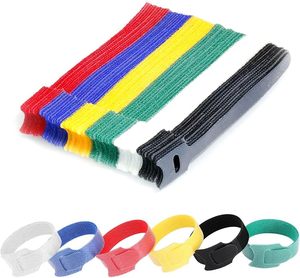 Magic Popular Design Numbered <strong>Hook</strong> <strong>Loop</strong> Charger Self-Gripping Bundling <strong>Straps</strong> with Mounting Hole White Cable Ties - Product Image 6
