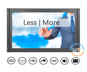 带12v dc输入的开放式嵌入式高清1080p 13.3英寸tft LCD触摸屏电视监视器
