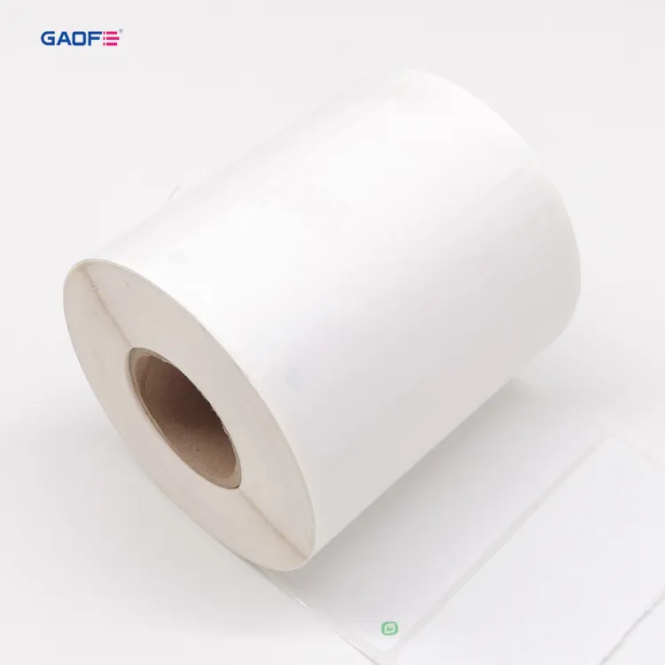 Adesivo de papel para impressora laser, adesivo resistente à água, papel pp, papel de fasson