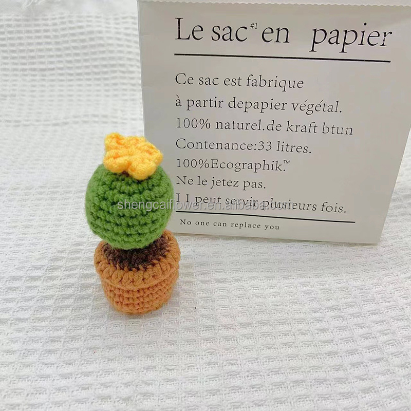 20 petites fleurs de port tricotées au crochet 12*5*5cm