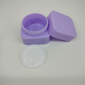 5g 10g 20g 30g 50g hình vuông kem Jar <span class=keywords><strong>clastic</strong></span> PP mỹ phẩm container tím mờ PP hộp kem - Product Image 4
