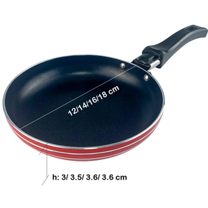Tùy chỉnh rèn nhôm không dính Fry <span class=keywords><strong>Pan</strong></span> ăn sáng trứng bánh chiên Bếp gas không dính <span class=keywords><strong>Frying</strong></span> <span class=keywords><strong>Pan</strong></span> Set với xử lý - Product Image 3