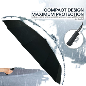 LS03 Transparent <strong>Umbrella</strong> for <strong>Rain</strong>,Ideal <strong>Rain</strong> <strong>Umbrella</strong>,Compact 150Cm Folding <strong>Rain</strong> <strong>Umbrella</strong> - Product Image 2