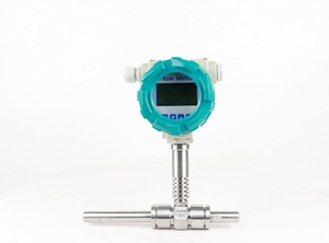 SS304 SS316L Agua Aceite Líquido RS485 4-20mA Salida de pulso Medidor de flujo de agua digital Sensor de flujo de turbina - Product Image 6