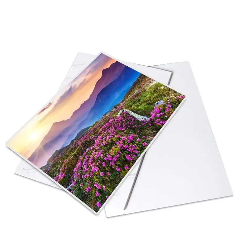 Carta fotografica opaca Eco-solvente di alta qualità 220gsm carta fotografica a getto d'inchiostro opaca A4 carta da stampa a getto d'inchiostro opaca OEM & ODM & OBM 220g