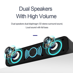 Venta caliente Honk Mini USB Speaker 2W Potencia de salida para computadora personal Laptop RGB LED Lighting DC Power Woofer Interfaz de audio - Product Image 2