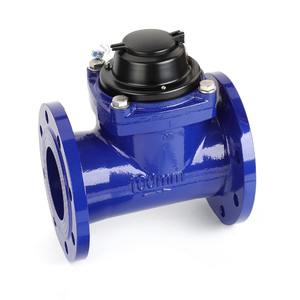 מד מים יצוק ברזל לחיבור אוגן בורג אופקי נתיק DN80/100/125/150/200/250/300 מ\\\"מ למים קרים וחמים - Product Image 1