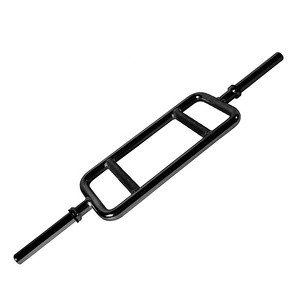 34 Inch <strong>Regular</strong> Chrome Standard 1 Inch Smooth Ends Solid Triceps <strong>Bar</strong> With Spring Collar - Product Image 3