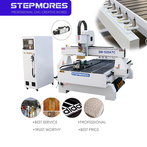 Controlador Cnc ATC profesional 1300*2500mm máquina de enrutador Cnc para trabajo en madera 1325M MDR tipo lineal en la parte posterior Nk280 - Product Image 3