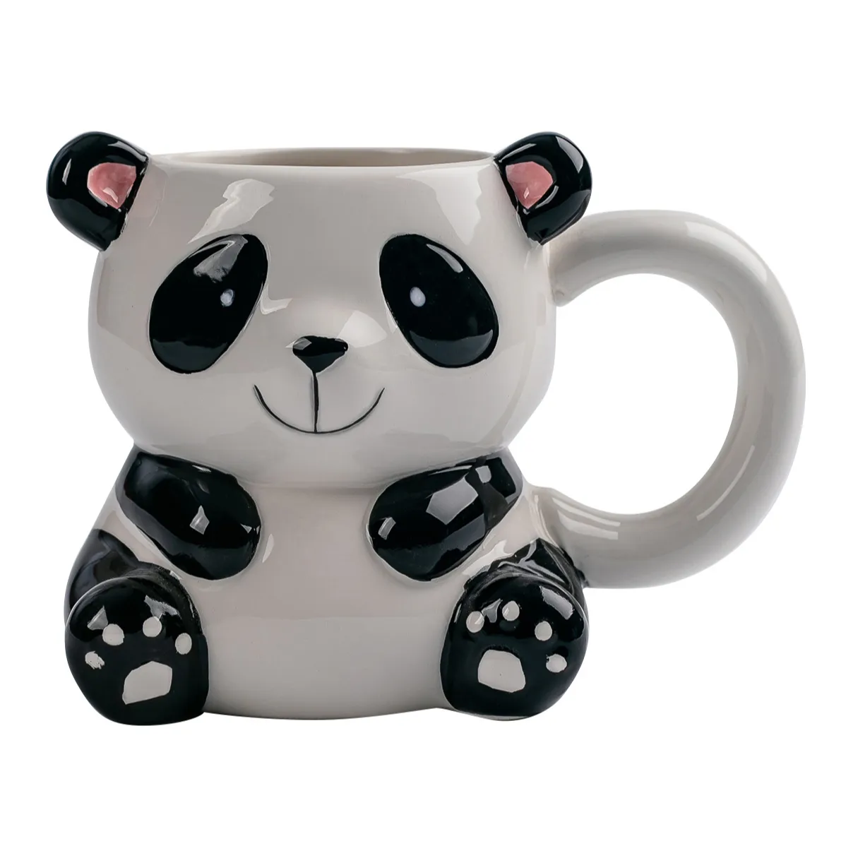 Mug Mug Mug 3d Hewan Panda Kartun Lucu, Mug Porselen Perlengkapan Minum