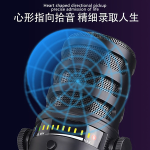 GAM-MV7 Professional Condenser Microphone Built-in DSP Audio <strong>Processing</strong> <strong>System</strong> Used for Live Streaming and Recording - Product Image 4