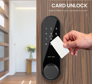 Cerradura de puerta inteligente estilo minimalista japonés M1, bloqueo de puerta con contraseña, tarjeta de autobús japonés, APP de Control remoto