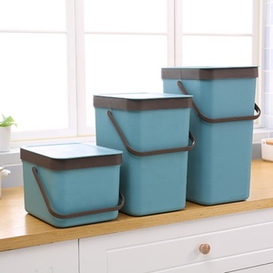 Kworld Eco-friendly Customized Rectangular Compost <strong>Bin</strong> <strong>with</strong> <strong>Handle</strong> Lid Home Hotel Smart Automatic <strong>Garbage</strong> <strong>Bin</strong> Kitchen Bathroom