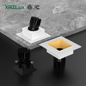 Xrzlux 10 Wát thiết kế hiện đại Quảng trường COB recessed <span class=keywords><strong>LED</strong></span> spotlights trần có thể điều chỉnh khách sạn downlights trimless ánh sáng tại chỗ cho khách sạn - Product Image 1