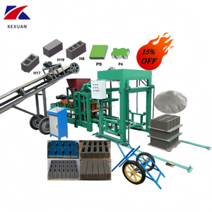 Una máquina de moldeado de bloques de cemento y fabricación de ladrillos completamente automática controlada por PLC rentable Máquina de fabricación de bloques - Product Image 1