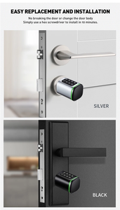 Smart Cylinder <strong>Lock</strong> with TTlock Tuya <strong>Blue</strong> Tooth APP Mechanical <strong>Key</strong> WiFi BLE Digital Electronic Password Card <strong>Key</strong> Smart <strong>Lock</strong> - Product Image 4