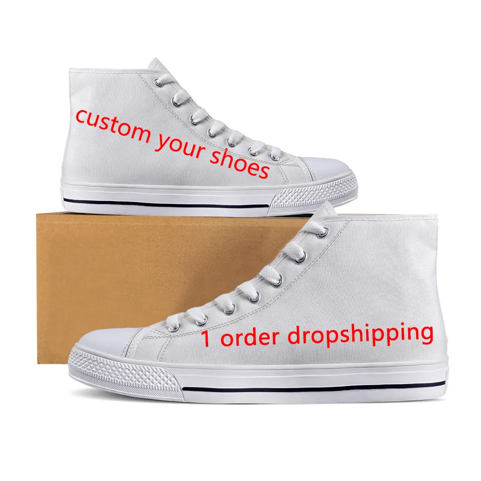 Oem branco casual design personalizado alta qualidade, baixo preço, venda por atacado, dropship, barato, oem, casual, lona impressa, logotipo personalizado, sapatos masculinos