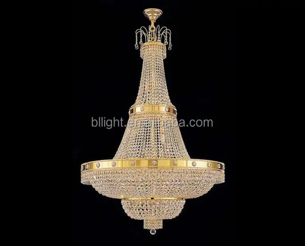 Candelabro de cristal tradicional, iluminación de cesta francesa, Imperio, venta al por mayor, directa al por mayor
