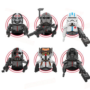 KT1047 Space Wars <strong>Commander</strong> Wrecker Crosshair Hunter Tech Echo Mini Action Building <strong>Block</strong> Figure Kids Plastic Assembly Toy Gift - Product Image 1
