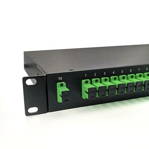 Internet Service <strong>Provider</strong> Black SM 1x32 1U Rack PLC Splitter SC APC with ABS Cassette Module Inside - Product Image 4