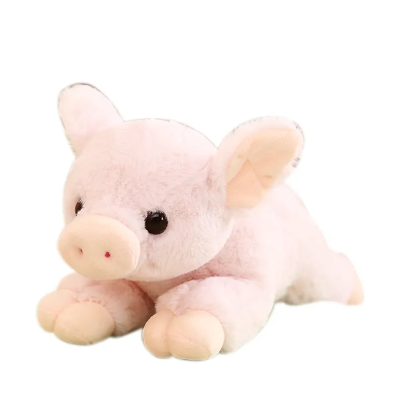 Alta qualità prezzo basso vivido simulazione realistica animale da fattoria maiale peluche rosa Piggy cuscino sicuro morbido peluche