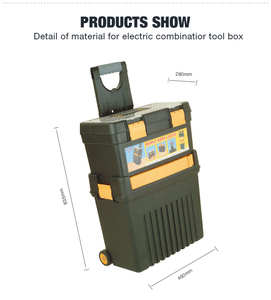 促销小型塑料工具箱手动五金工具箱 - Product Image 5