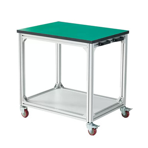 Factory <strong>100</strong>*60*75cm TRANSPORT CARTS and MATERIAL <strong>TROLLEYS</strong> Warehouse Packing Table Aluminium Hand Trucks Modular Tool ROLLEYS - Product Image 6
