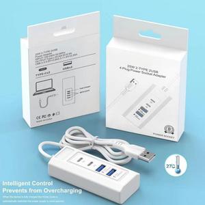 CTX 1M Dual <strong>USB</strong> and Dual PD Fast Charging Type-C Hub Multi-Port Expander for Convenient Charging and Data Transfer - Product Image 3