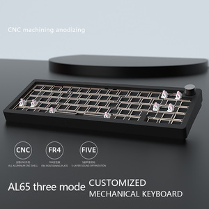 Personalizado portátil Mini 60% mecánico RGB retroiluminado Gaming Keyboard Hot Swap USB Switch personalizado de aluminio inalámbrico Bluetooth ordenador - Product Image 5
