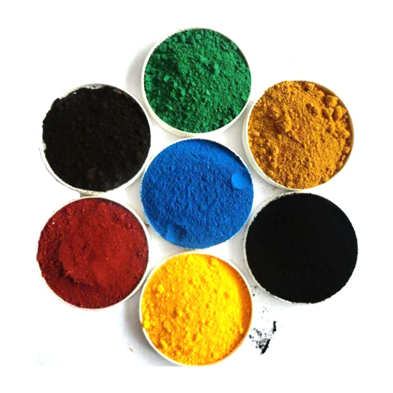 Kleur Pigment Groene Kleur Geel Ijzeroxide Fe2o3 Voor Beton