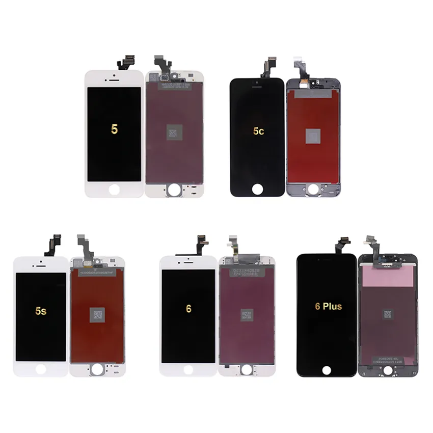 Wholesale Mobile Lcds Replacement Display For iPhone 5 5c 5s 6 Plus Touch Screen Digitizer Assembly For iPhone 5 5c 5s 6 Plus