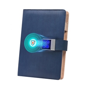 10000 мАч Power Bank искусственная кожа планировщик блокнот дневник журнал с замком пароля - Product Image 1