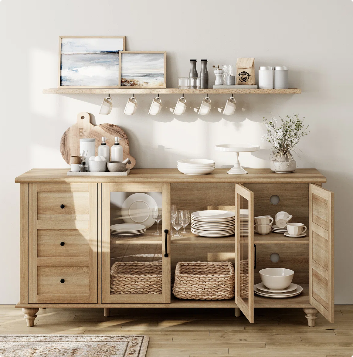 Credenza in vetro