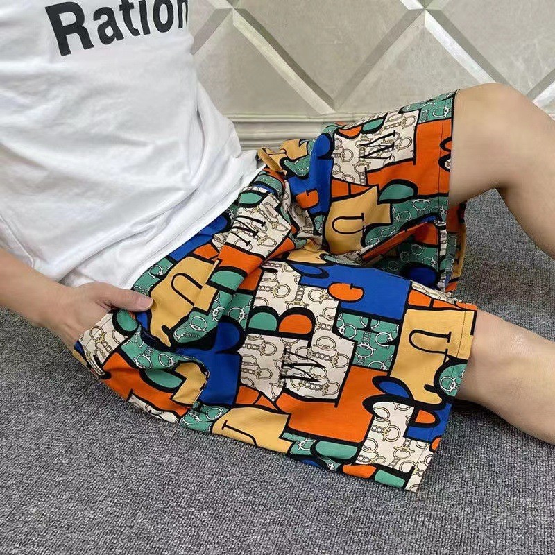Mens shorts-orange summer