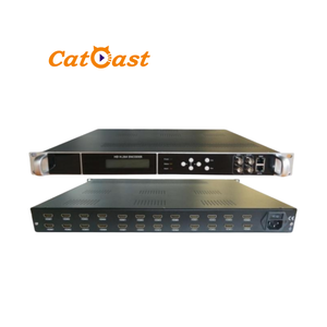 IPTV H.264 HD MI zu IP Encoder Digital-TV-Kopfs telle IPTV-System 24 Kanäle HD IP-Encoder mit 256 SPTS 4 MPTS UDP-Ausgang - Product Image 1