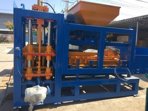 自动QT8-15液压混凝土煤渣空心实心砌块成型机220V铺路砌块制造PLC泵核心部件 - Product Image 5