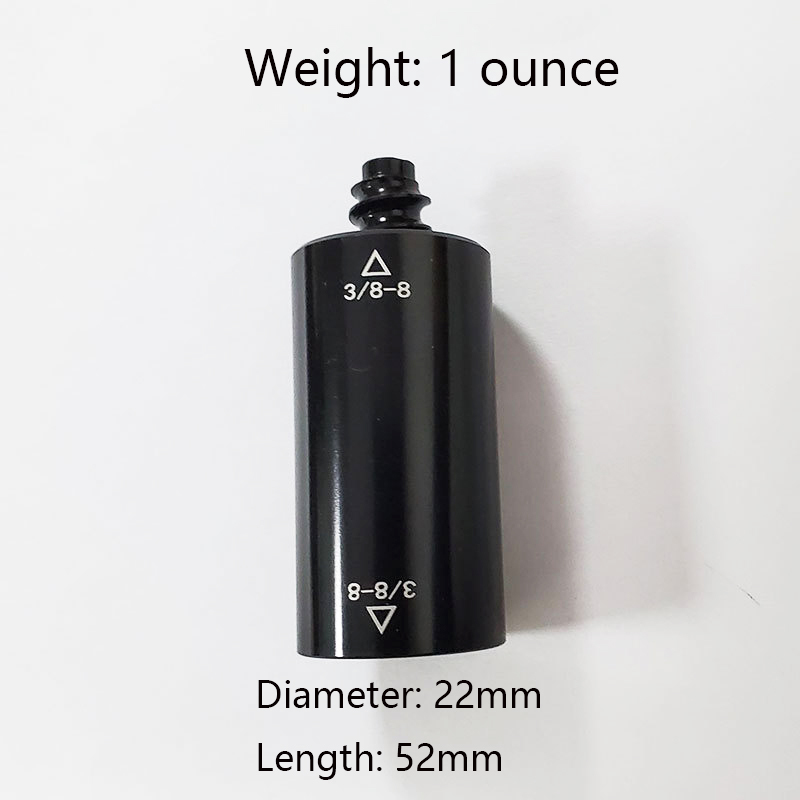 Poids du joint noir 3/8-8 broches : 1 once