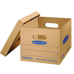Directo de fábrica barato de alta calidad corrugado Archivo de Oficina impreso banqueros archivo caja de cartón de almacenamiento con asa - Product Image 1