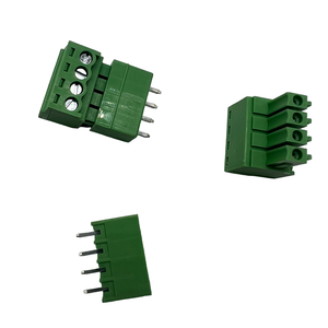 15EGDVC 3.81mm 5.08mm Pitch Pluggable 4 Pin Right Angle Vertical PlugScrew Type <strong>Terminal</strong> <strong>Blocks</strong> <strong>Plug</strong>-in Green <strong>Terminal</strong> <strong>Blocks</strong> - Product Image 6