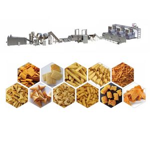 Snack fritti produzione di cibo tromba snack macchina mais fritto macchina snack soffiato macchine