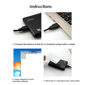 Lettore di schede IC / ID Writer Contactless Smart NFC RFID ID Card USB lettore di schede di controllo accessi - Product Image 3