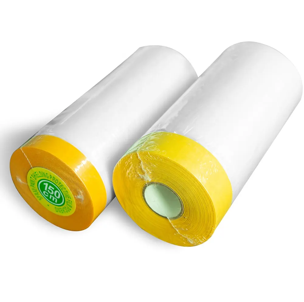 Pretape Film Car Protection Crepe Paper Washi Clear Paper Plastic Paint Drop Cloth