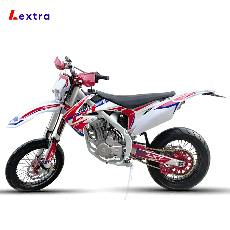 Lextra 고속 Enduro 250cc 4 스트로크 Motocross 먼지 자전거 공기 냉각 도로 오토바이