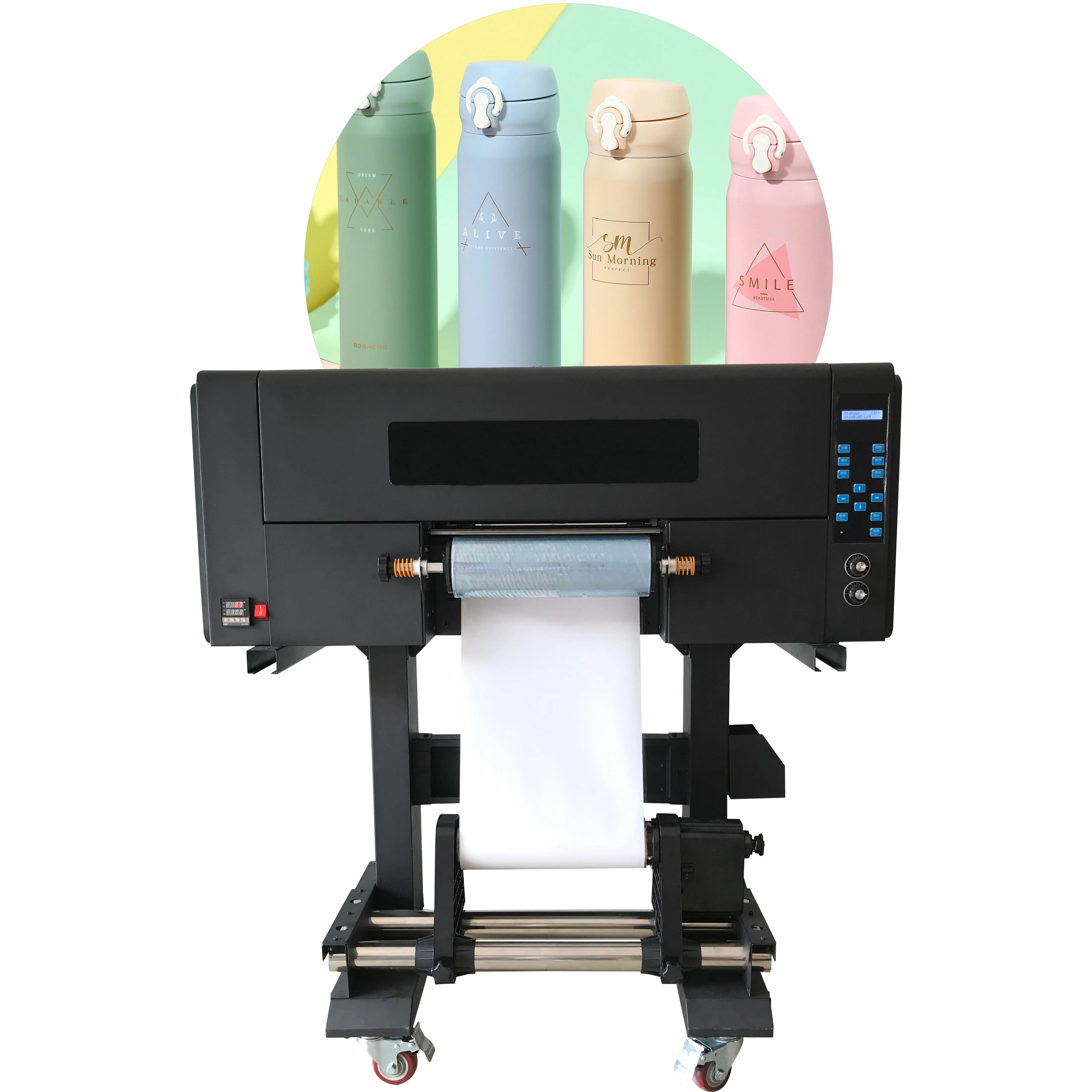 30cm A3 Ab Film Uv Printing Machine Bottle Mug Phonecase Metal Label Sticker Roll To Roll Uv Dtf Printer