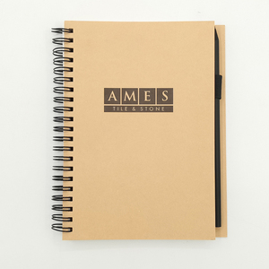 Custom School Kraft Paper <strong>Notebook</strong> Agenda Monthly Weekly Daily Planner Cover Leather <strong>Note</strong> Book <strong>with</strong> Pen B5 A4 A6 Sizes Leather - Product Image 1