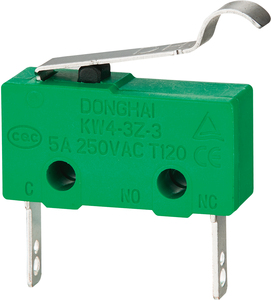 Micro chuyển đổi KW4-3Z 250VAC loạt IP40 spdt 16A 1000PCS cao-tải đôi cực nhựa chất lượng cao - Product Image 1