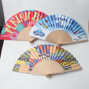 商务广告促销礼品定制迷你手扇装饰图案竹材 - Product Image 2