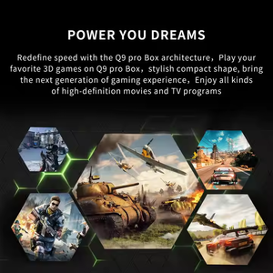 Q9 ProゲームTVスティック2.4Gワイヤレスコントローラー付きAndroid Windows Smart TV 36000 + 無料ゲームBT 64GB WIFI 4Kビデオ - Product Image 5